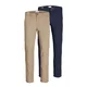 JACK & JONES Chino hlače Marco, bež, modra