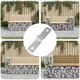 vidaXL Udarno ploščo 12 pcs srebrna 50 x 10 x 1,2 mm elezo