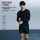 Watertime Muška majica za kupanje, Dugi rukav, Crna