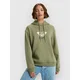 Roxy Surf Stoked Brushed Art ženski pulover s kapuco oil green