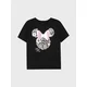 Sinsay - Pamučna majica sa printom Minnie Mouse - crno