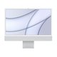 Apple iMac 24 računalo, Retina 4,5K, Apple M1 chip, 8-core CPU, 8-core GPU, 256GB, srebrni