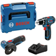 BOSCH PLAVI ALAT GSR 12V-15 + GWS 12V-76, 0615990N2U