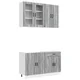 Kuhinjska jedinica PORTO 4 pcs Siva Sonoma Konstruirano drvo