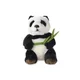 Plišasta panda z listom 18 cm