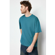 Trendyol Emerald Green Oversize/Wide-Fit Basic 100% Cotton T-Shirt