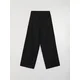 Sinsay - Wide leg pantalone sa viskozom i dodatkom lana - crno