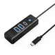 Orico PWC2U-C3 USB-C - USB-A USB-C razdelilnik - črn