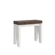 Ityhome Ityhome 90 x 77 konzolna miza bela/rjava, (20847916)
