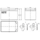 NPP NP12V-12Ah, AGM BATTERY, C20=12AH, T2, 151x98x95x100, 3,3KG, BLACK