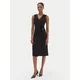 Calvin Klein Cocktail obleka LV044E047G Črna Slim Fit