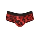 Muške gaće Savage Jock Bikini, Crveno-crne
