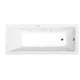 POLYSAN NOEMI Luxurious Hidromasažna Kad 150x80x39cm, Highline Hydro Sistem, Kromirana Eleganca