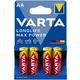 Varta Paket 4 baterij Longlife Max Power AA/LR6