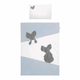 5delna posteljnina Belisima Mouse 90/120 modra
