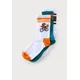 Happy Socks Nogavice Bike Wolf petrol/oranžna/črna/bela