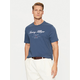 Tommy Hilfiger Majica Script Logo Tee MW0MW33691 Modra Regular Fit