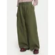 Weekend Max Mara Hlače iz tkanine Bacca 2625136111 Khaki Relaxed Fit