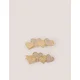 Monsoon Children Set šnala za kosu za devojčice Love Heart, 2 komada, Zlatne boje