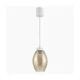 Brilagi - LED luster na sajli R GLASS 1xE27/60W/230V prečnik 17 cm bela/zadimljeno bež