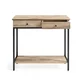 Songmics Konsolna miza 30x100x80 cm rjava
