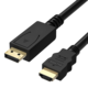 FAST ASIA Kabl DisplayPort (M) - HDMI (M) 1.8m crni