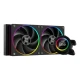 ID-Cooling vodno hlajenje za CPU - Space SL240 (13,8–30,5 dB; maks. 132,52 m3/h; 2 x 12 cm, A-RGB LED, črn)