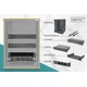 10 inch network bundle, including 9U cabinet, black shelf, PDU, 8-port switch, CAT 6 patch panel