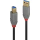 shumee Lindy USB A-B 3.2 Gen 1 kabel 3 m črno/siv