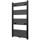 vidaXL Kopalniški radiator z ravnimi cevmi 600×1160 mm črn