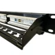 DATACOM Patch panel 19 UTP 24 portov CAT5E DUAL 1U BK (4x6p) VL