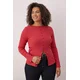 Trendyol Curve Ženska bluza Tbbaw26Af00028, Crvena
