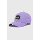 Bombažna bejzbolska kapa HUGO vijolična barva, 50519240