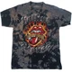 The Rolling Stones Majica Tattoo Flames Unisex Dip-Dye on Grey M