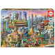 Puzzle Asia Landmarks Educa 1500 dijelova i Fix ljepilo od 11 godina