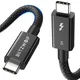 Polnilni in podatkovni 240W USB-C v USB-C kabel BlitzWolf BW-HDC8 - 80Gbps - 0.5m - black