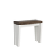 Ityhome Ityhome 90 x 77 konzolna miza bela/rjava, (20847730)