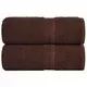 Vidaxl vidaXL Brisače za goste, 2 kosa, rjave, 30 x 50 cm, 100 % bombaž