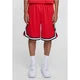 Mens Stripes Mesh Shorts - Red