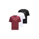 JACK & JONES Majica JORFREDERIKSBERG bordo/črna/bela