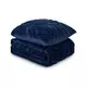 Komplet Dormeo Warm Hug Lux modra 130x190 cm NAVY