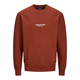 JACK & JONES Muški duks 12241694, Terakota