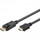 Kabel DisplayPort (m) => HDMI (m) 3.0m Goobay 4K 30Hz - črn
