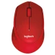 LOGITECH bežični miš M330 Silent Plus (Crveni)  Optički, 1000dpi, 2.4GHz, Dizajniran za desnu ruku