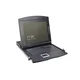 Modularized 43,2cm (17) TFT console with 1 port KVM, German keyboard, black (RAL 9005)