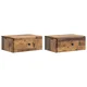 vidaXL Stenski nočni omarici 2 pcs Star les 49 x 34,5 x 20 cm