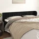 vidaXL Vzglavje z ušesi črno 183x23x78/88 cm žamet