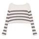 Cropp - Džemper sa prugama - light grey