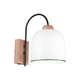 Kolarz A1352.61.G - Zidna lampa NONNA 1xE27/60W/230V hrast/bela/zelena