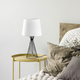Opviq Stona lampa Telis-5374, 28x28x55 cm, IP20, Crno-bela
